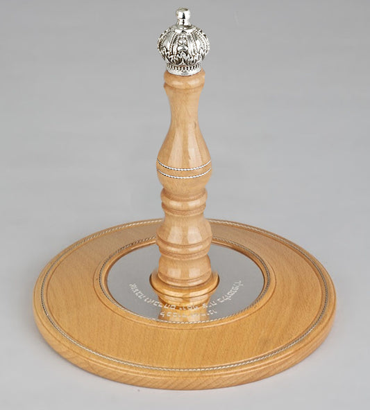 Wood & Silver Etz Chaim Torah Rollers #31-71