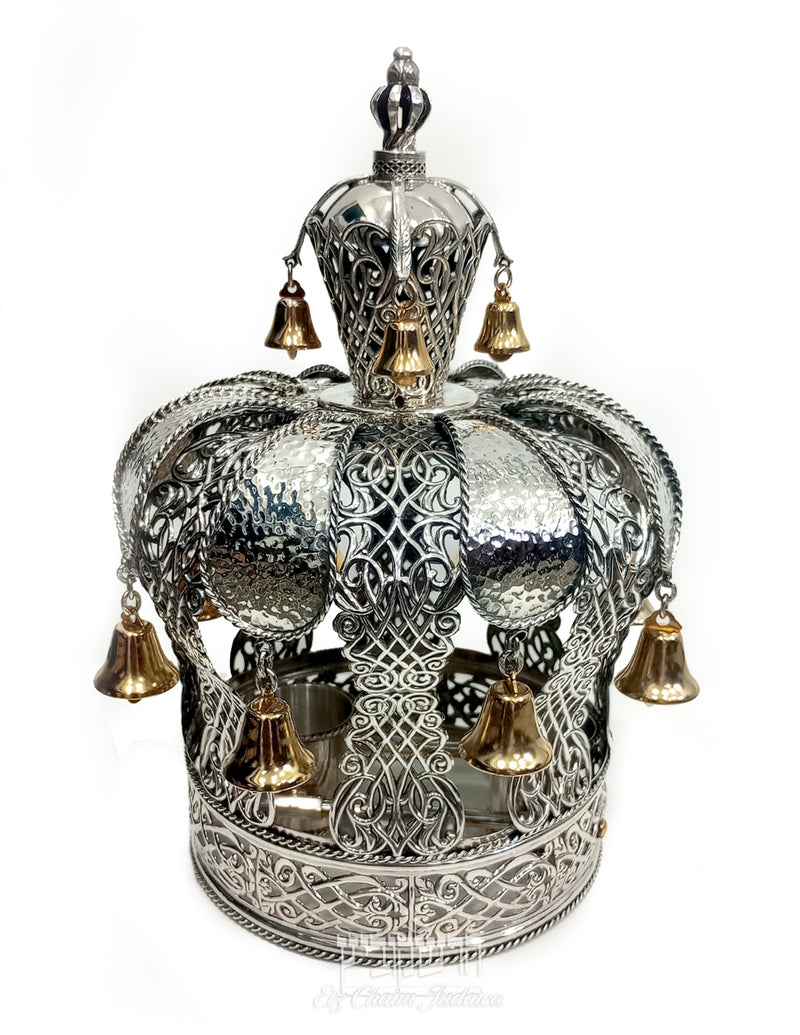 Ornate Silver/Gold Torah Crown #175847-13700