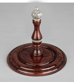 Wood With Silver Crown Etz Chaim Torah Rollers #25-55