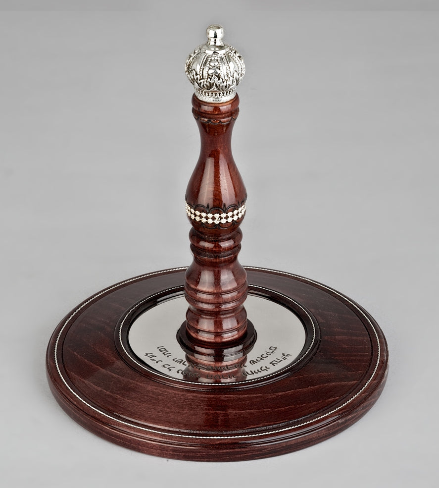Wood & Silver Etz Chaim Torah Rollers #31-71