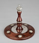 Wood & Silver Etz Chaim Torah Rollers #23-74