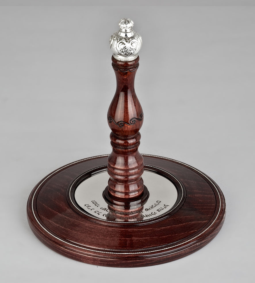 Wood & Silver Etz Chaim Torah Rollers #31-71