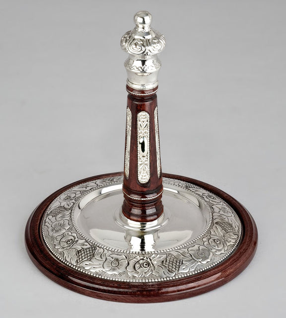 Wood & Silver Etz Chaim Torah Rollers #241-292
