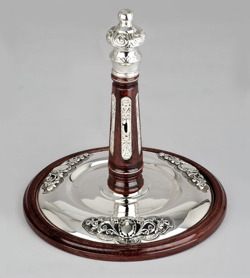 Wood & Silver Etz Chaim Torah Rollers #541-592