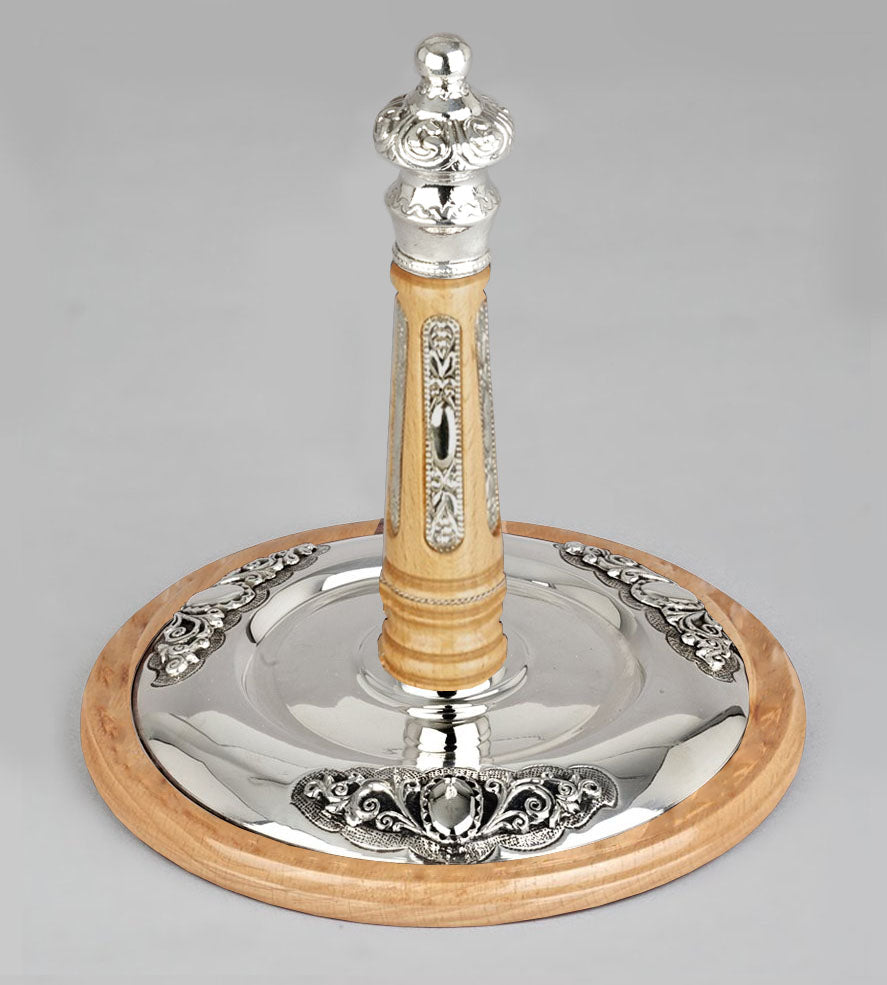 Wood & Silver Etz Chaim Torah Rollers #541-592