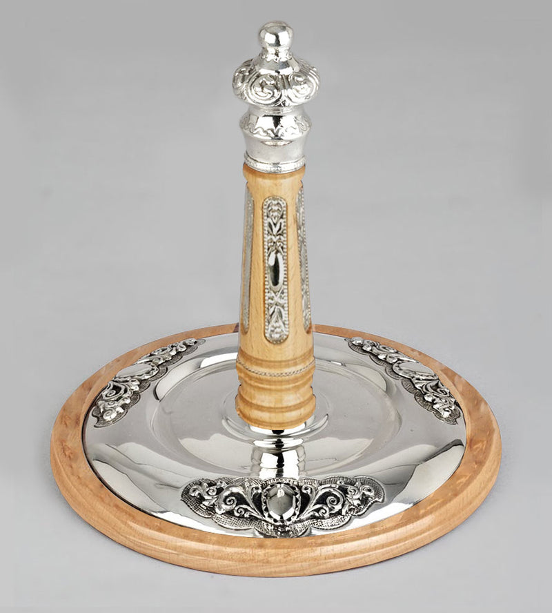 Wood & Silver Etz Chaim Torah Rollers #541-592