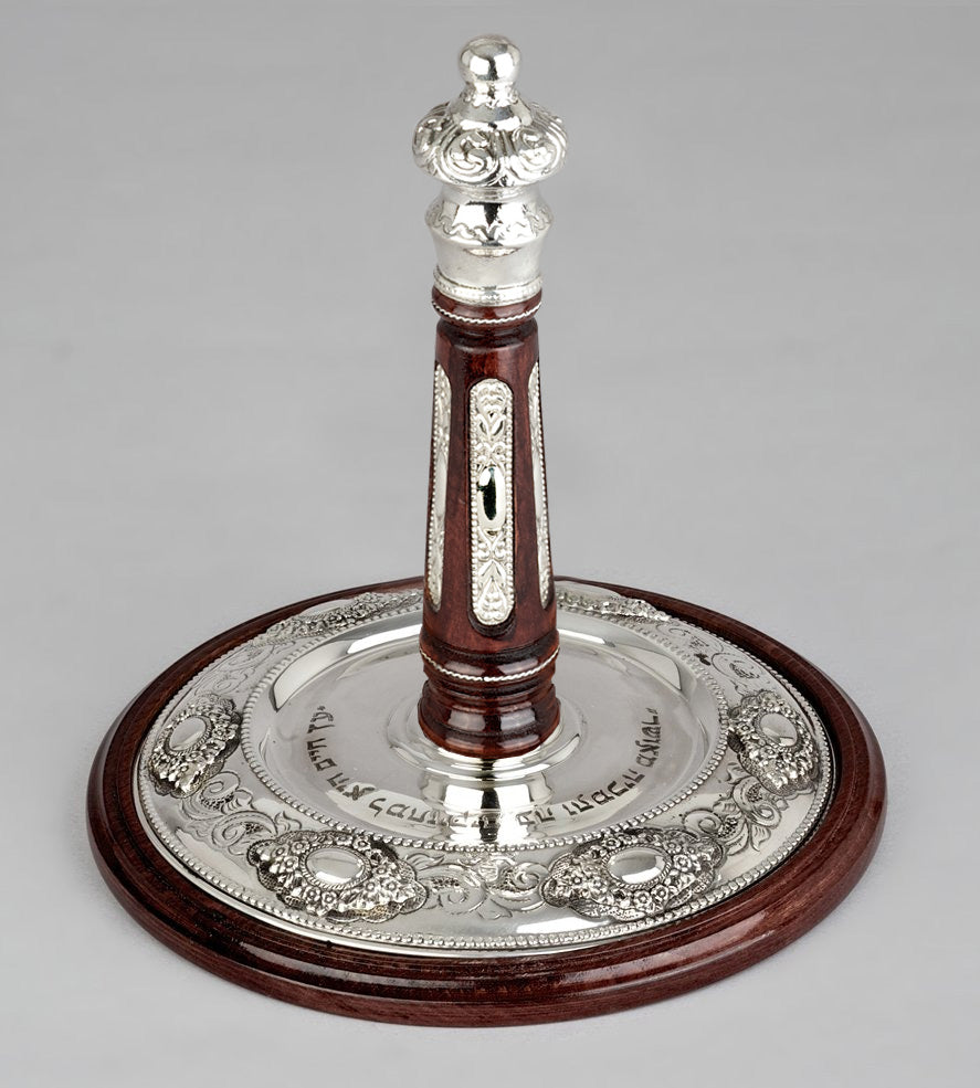 Wood & Silver Etz Chaim Torah Rollers #641-692