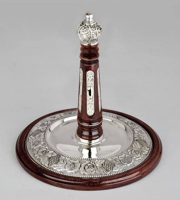 Wood & Silver Etz Chaim Torah Rollers #241-292