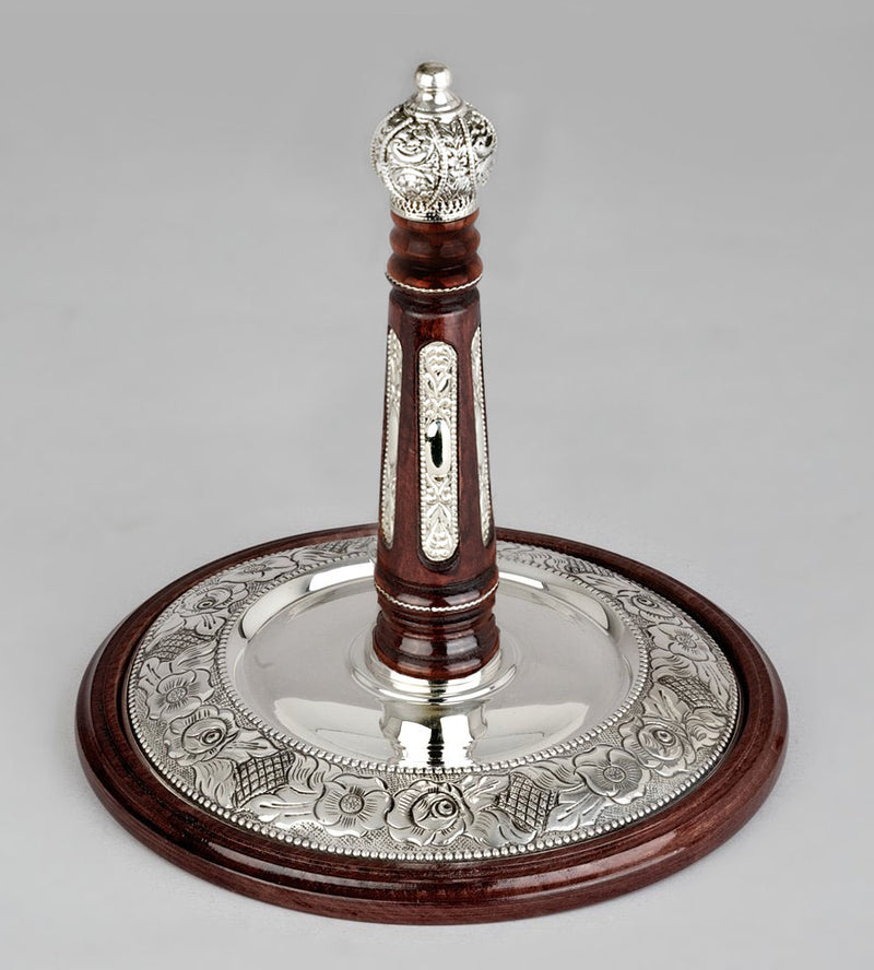 Wood & Silver Etz Chaim Torah Rollers #241-292