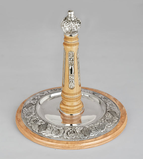Wood & Silver Etz Chaim Torah Rollers #241-292