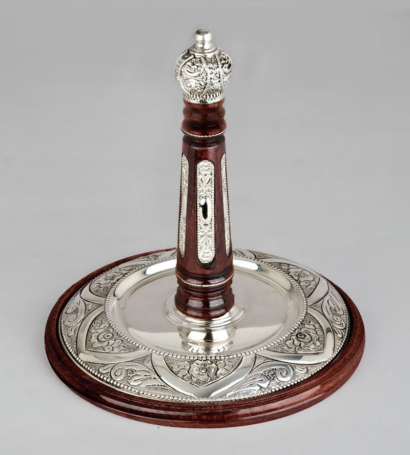 Wood & Silver Etz Chaim Torah Rollers #341-392