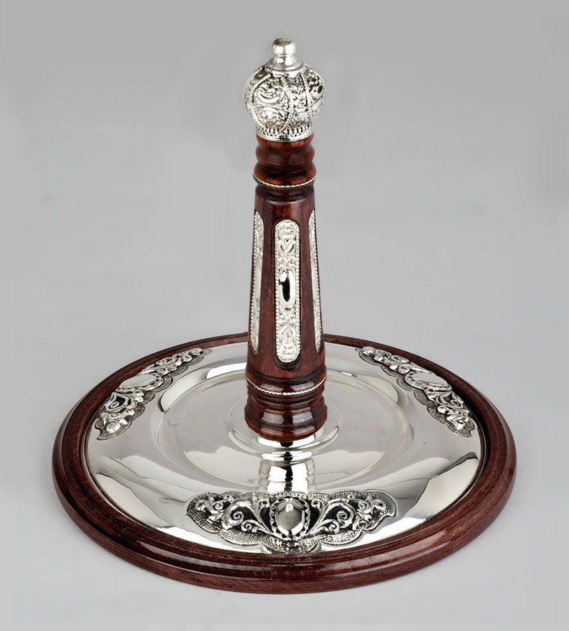 Wood & Silver Etz Chaim Torah Rollers #541-592