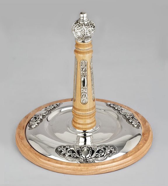Wood & Silver Etz Chaim Torah Rollers #541-592