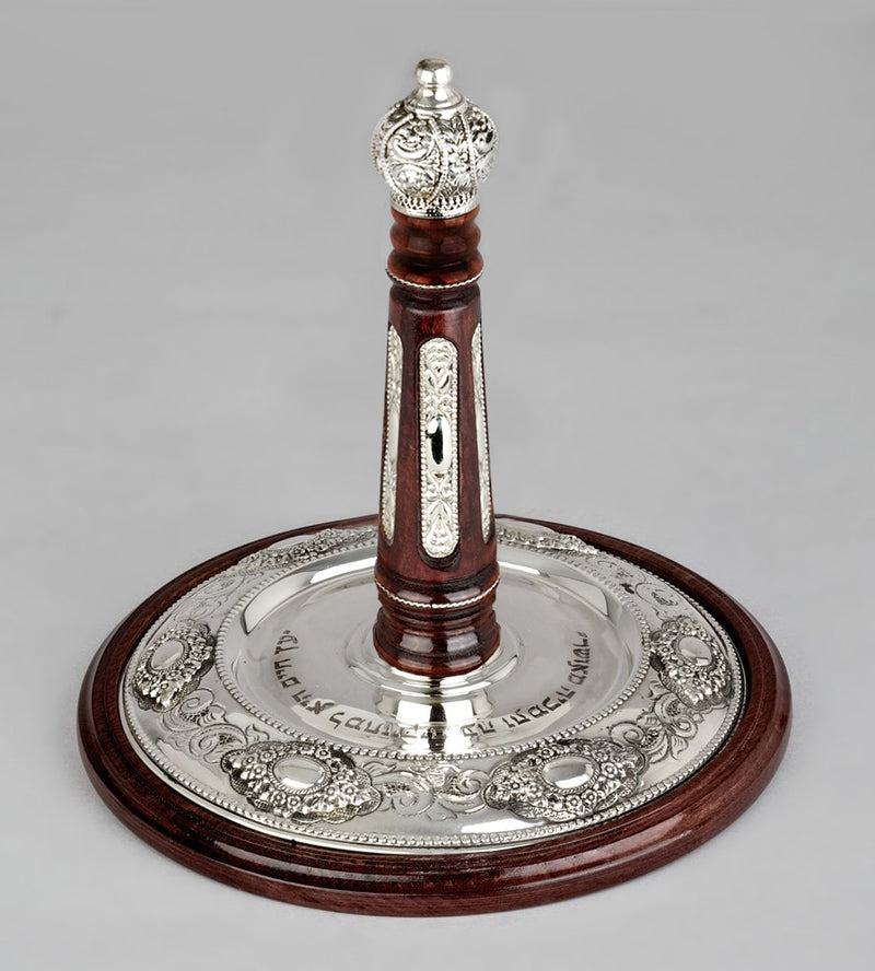 Wood & Silver Etz Chaim Torah Rollers #641-692