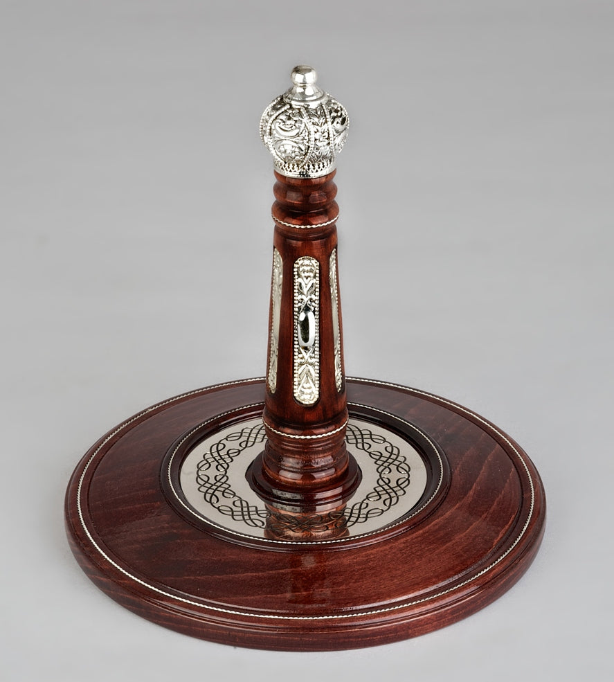 Wood & Silver Etz Chaim Torah Rollers #31-71