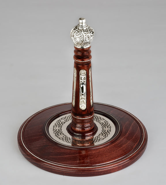 Wood & Silver Etz Chaim Torah Rollers #31-71