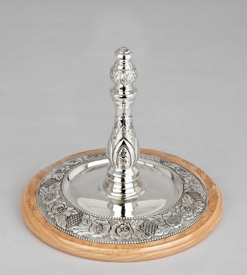 Wood & Silver Etz Chaim Torah Rollers #241-292