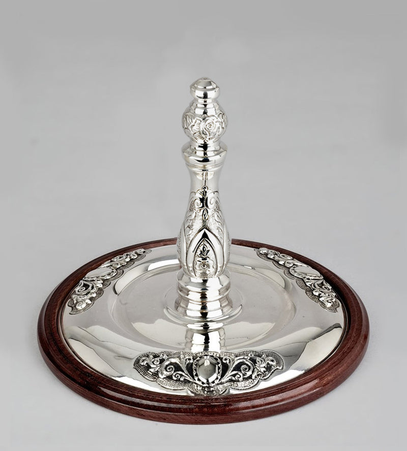 Wood & Silver Etz Chaim Torah Rollers #541-592