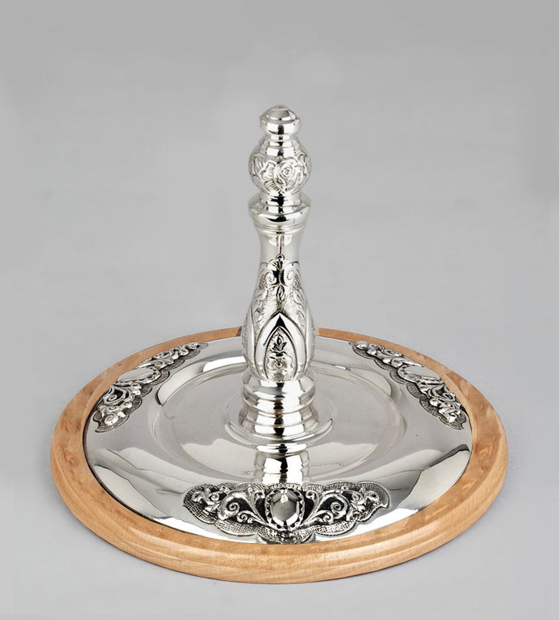 Wood & Silver Etz Chaim Torah Rollers #541-592