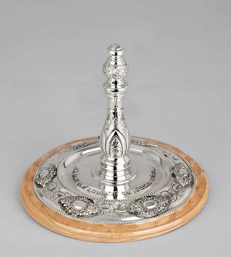 Wood & Silver Etz Chaim Torah Rollers #641-692