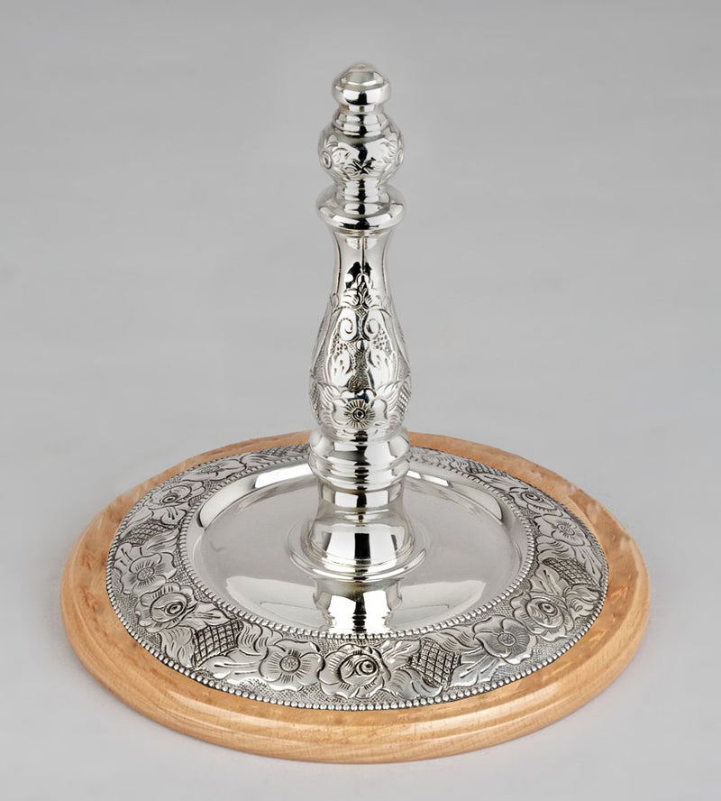 Wood & Silver Etz Chaim Torah Rollers #241-292