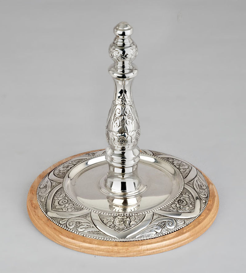 Wood & Silver Etz Chaim Torah Rollers #341-392