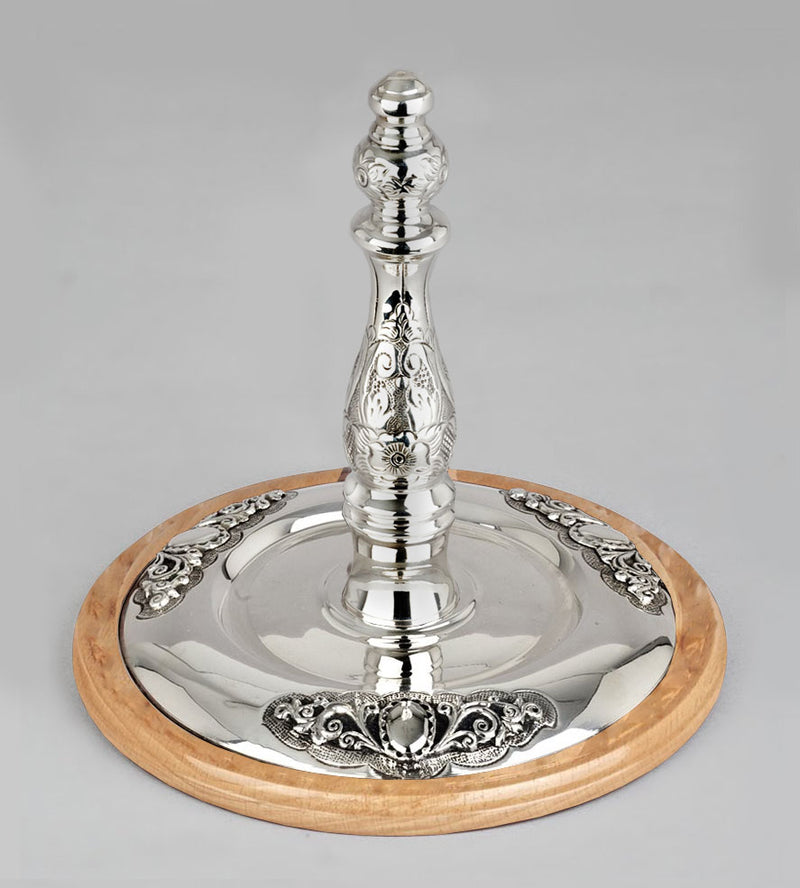 Wood & Silver Etz Chaim Torah Rollers #541-592