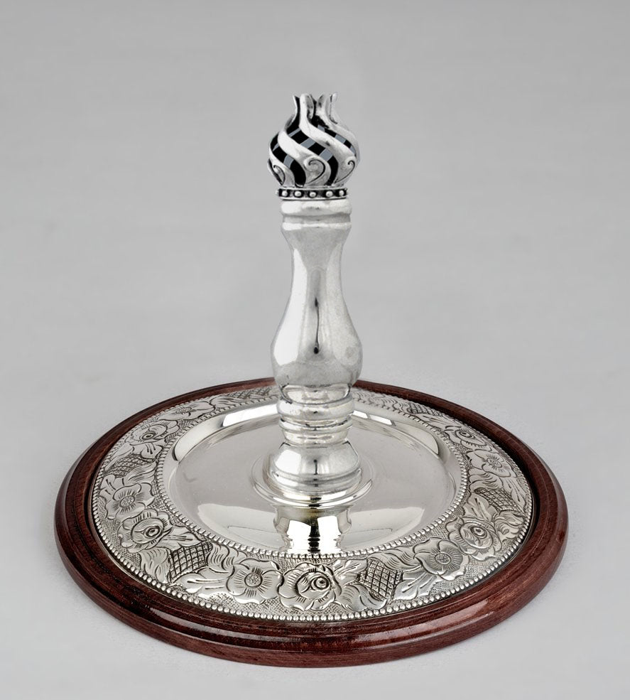 Wood & Silver Etz Chaim Torah Rollers #241-292