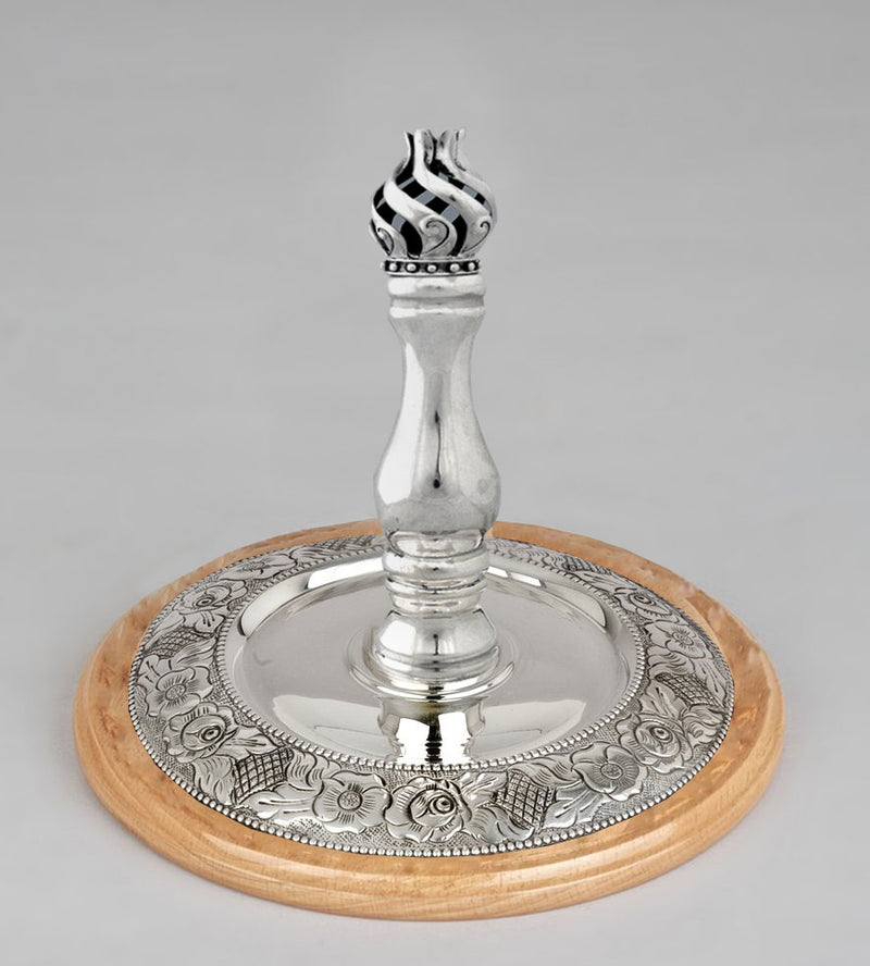 Wood & Silver Etz Chaim Torah Rollers #241-292