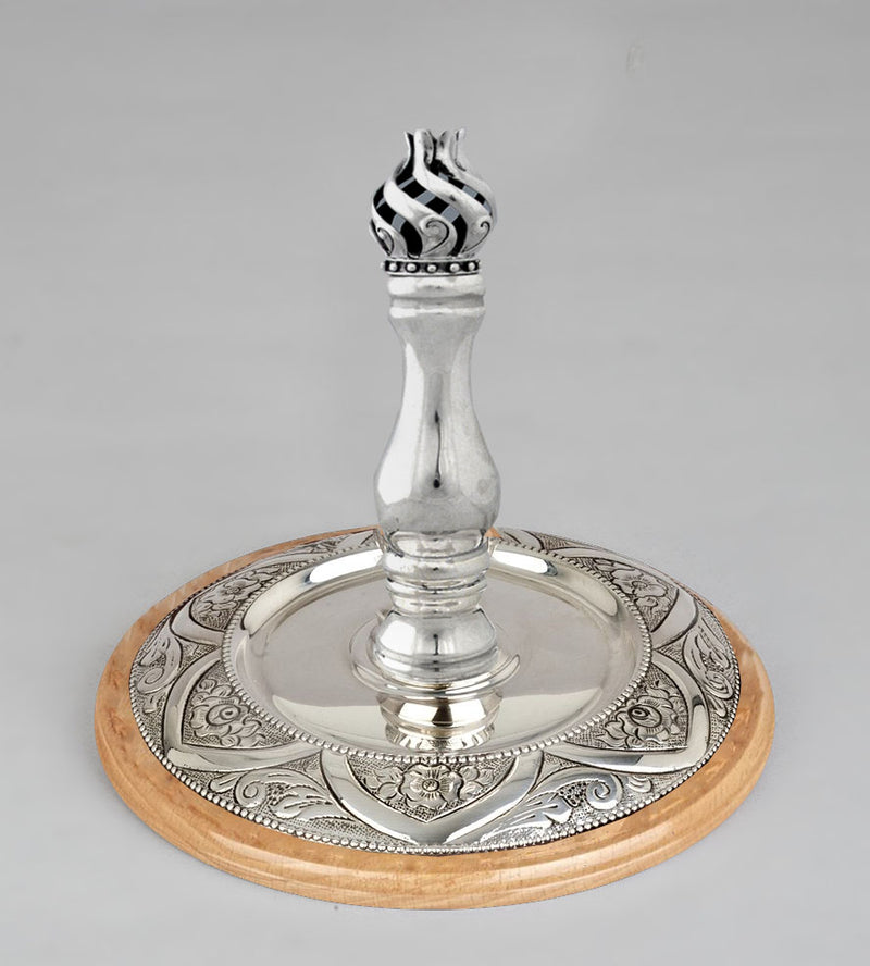 Wood & Silver Etz Chaim Torah Rollers #341-392