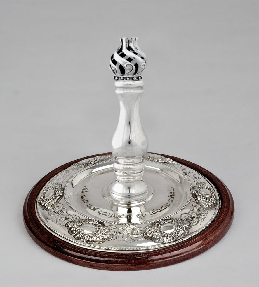 Wood & Silver Etz Chaim Torah Rollers #641-692