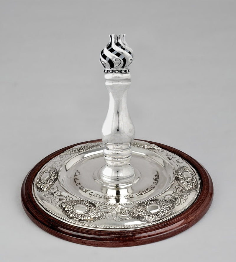 Wood & Silver Etz Chaim Torah Rollers #641-692