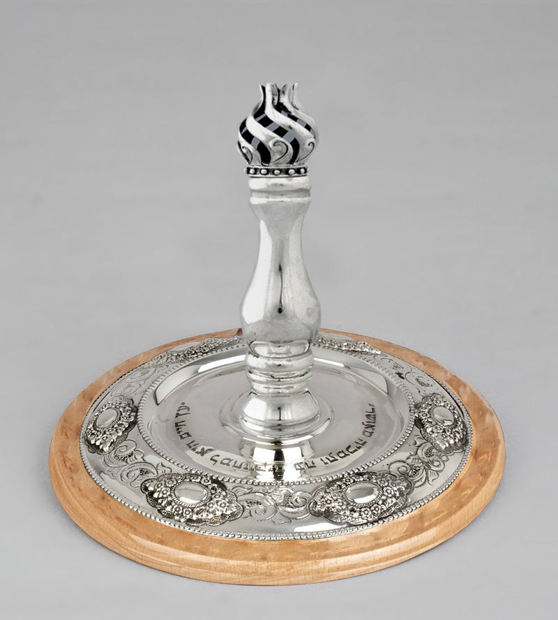 Wood & Silver Etz Chaim Torah Rollers #641-692