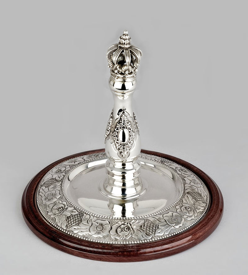 Wood & Silver Etz Chaim Torah Rollers #241-292