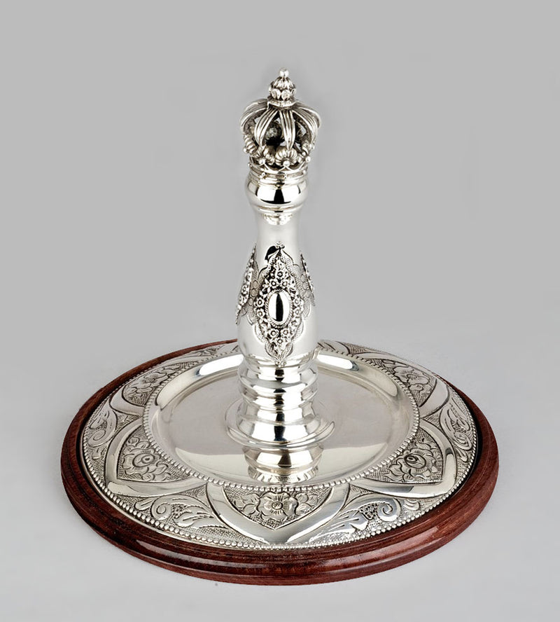 Wood & Silver Etz Chaim Torah Rollers #341-392