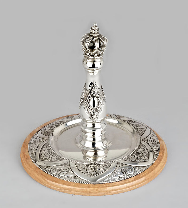 Wood & Silver Etz Chaim Torah Rollers #341-392