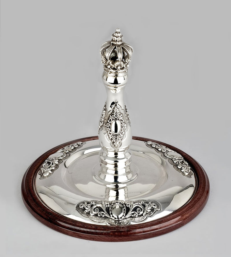 Wood & Silver Etz Chaim Torah Rollers #541-592