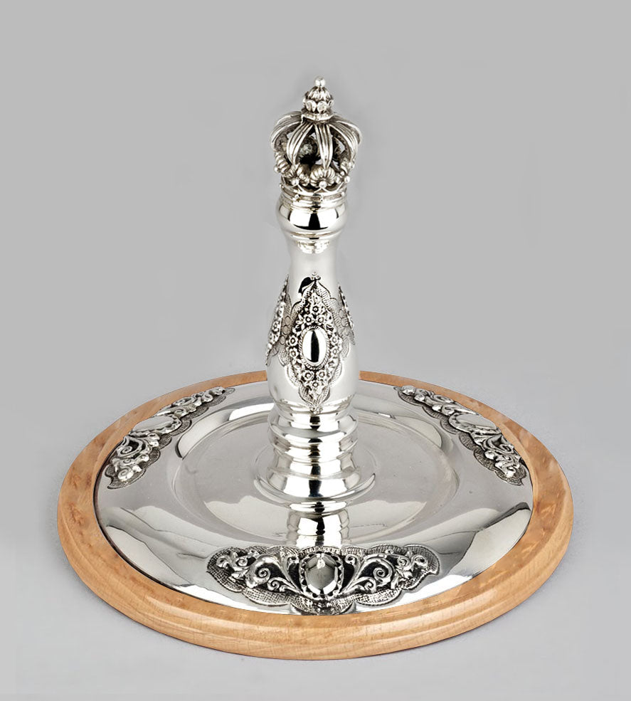 Wood & Silver Etz Chaim Torah Rollers #541-592