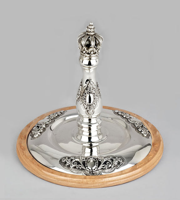 Wood & Silver Etz Chaim Torah Rollers #541-592