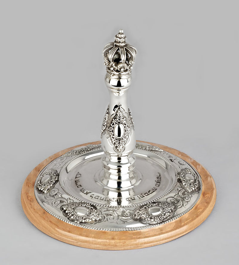 Wood & Silver Etz Chaim Torah Rollers #641-692