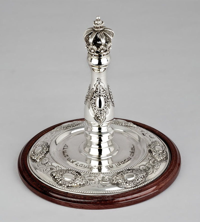 Wood & Silver Etz Chaim Torah Rollers #641-692