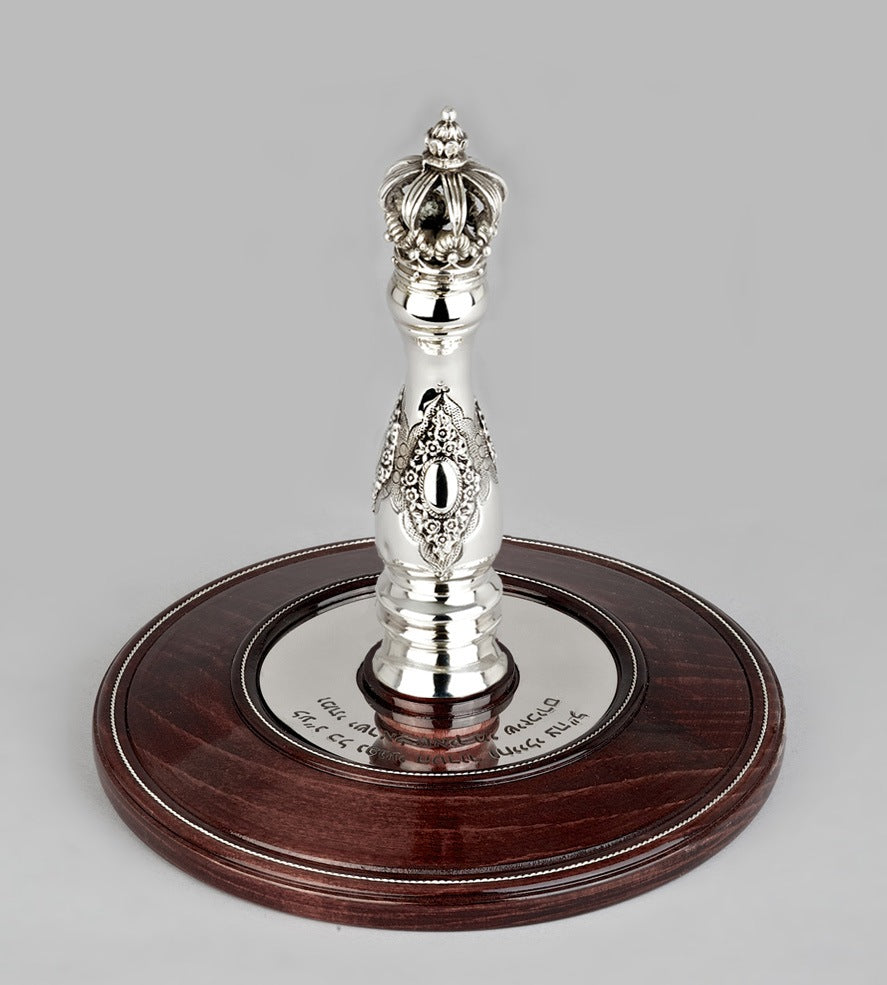 Wood & Silver Etz Chaim Torah Rollers #31-71