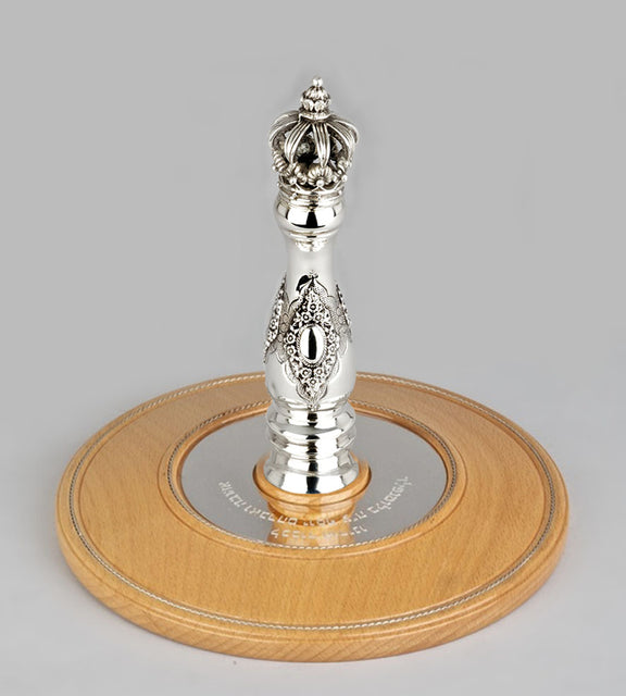 Wood & Silver Etz Chaim Torah Rollers #31-71