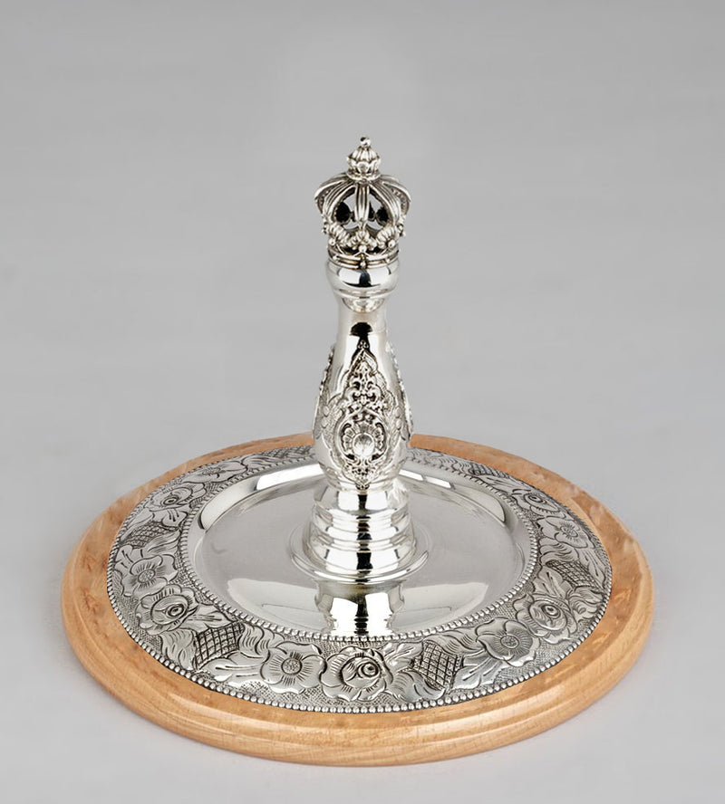 Wood & Silver Etz Chaim Torah Rollers #241-292