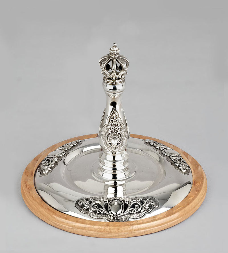 Wood & Silver Etz Chaim Torah Rollers #541-592