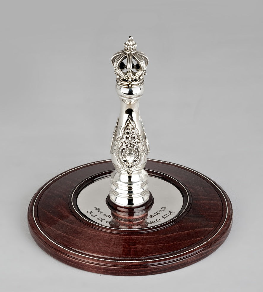 Wood & Silver Etz Chaim Torah Rollers #31-71