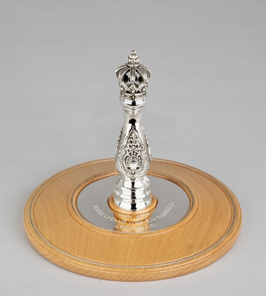 Wood & Silver Etz Chaim Torah Rollers #31-71