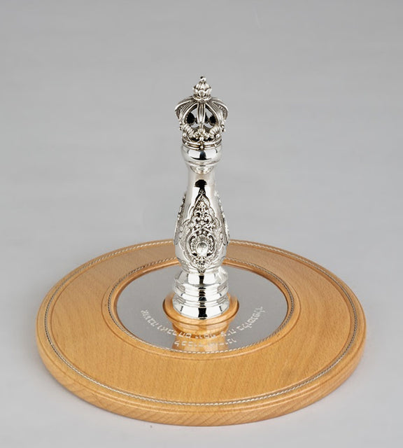 Wood & Silver Etz Chaim Torah Rollers #31-71