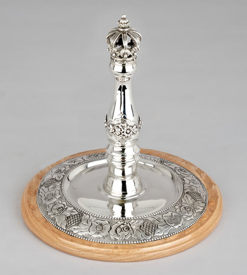 Wood & Silver Etz Chaim Torah Rollers #241-292