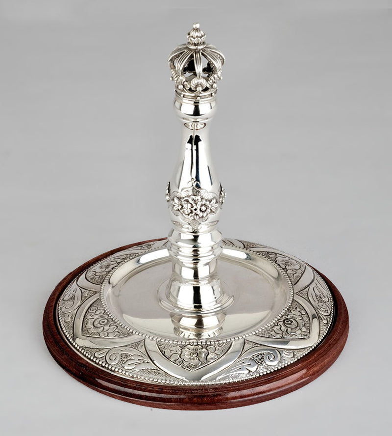 Wood & Silver Etz Chaim Torah Rollers #341-392